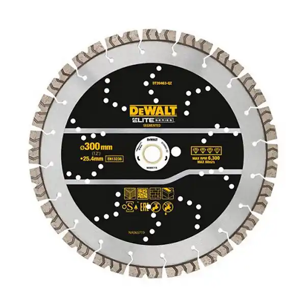Disque diamant segmenté ELITE DEWALT pour tout usage Authentique