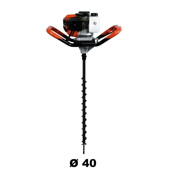 Solde Tarière thermique 52 cm3, 3 CV + mèche 40 mm GT GARDEN