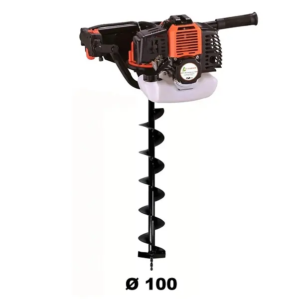 Expédié Aujourd'hui Tarière thermique 52 cm3 - 3 CV + mèche 100 mm GT GARDEN