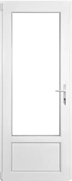 Porte-fenêtre PVC 1 vantail ouvr. gauche - 205x80 cm QUADROFORM Nouvel Arrivage