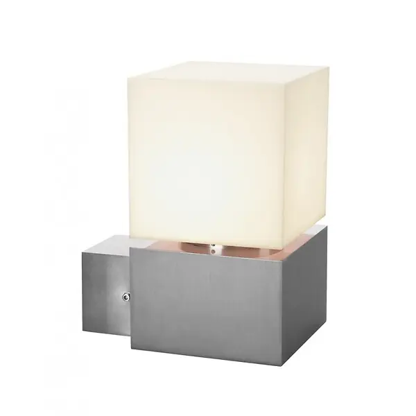 Offre Spéciale SQUARE WL, applique extérieure, alu brossé, E27 max. 20W, IP44 SLV