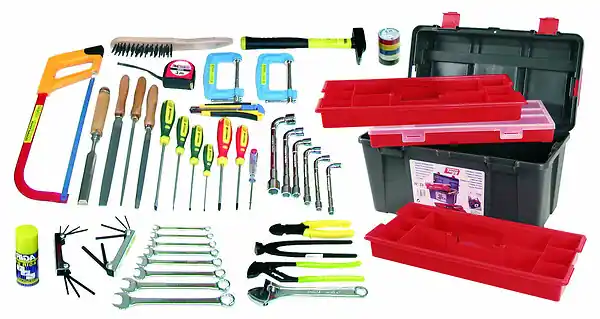 Caisse à outils 55 pièces OUTIFRANCE Super Prix