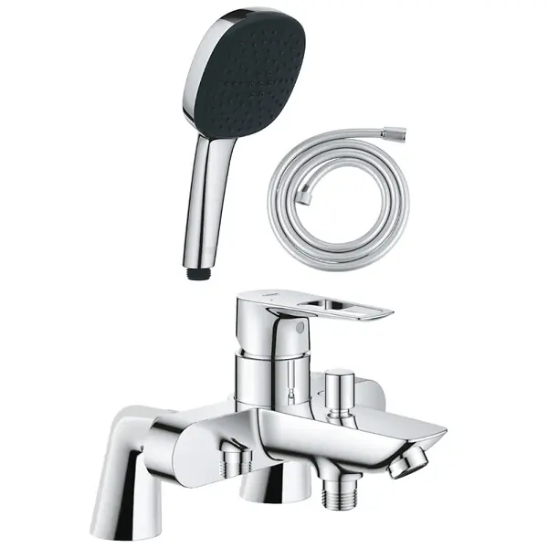 Commander Vite Pack mitigeur bain douche mécanique Start Loop + douchette carré 2 jets + flexible GROHE