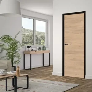 Solde Bloc porte réversible Rio - Chêne clair - H.204xL.73xP.4cm OPTIMUM