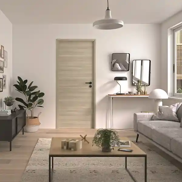 Bloc porte réversible Vérone2 - Chêne taupe - 730mm OPTIMUM Bon Plan