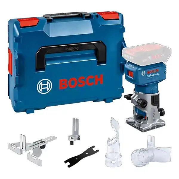 Authentique Affleureuse sans-fil BOSCH GLF 18V-8 - 0 601 B51 100 Professional (vendu sans batterie) en L-BOXX avec accessoires