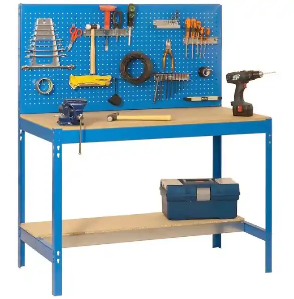 Acheter En Ligne Simonrack - Etabli 1440x1500x600mm Charge 600kg - Bt-2 1500 Bleu/bois SIMON RACK