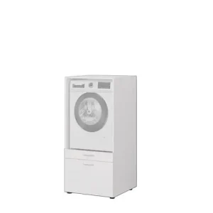 Retour Gratuit Kit buanderie lave-linge bas mélaminé Blanc double tiroir MIX T