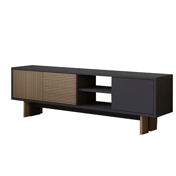 Meuble TV en bois "Ravello" - 150 x 30 x 45 cm - Marron HABITAT ET JARDIN Seulement Aujourd'hui