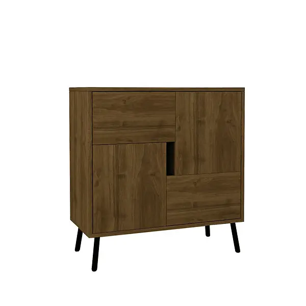 Buffet en bois "Darien" - 76 x 35 x 79 cm - Marron HABITAT ET JARDIN Prix Cassé