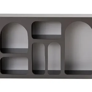 Populaire Buffet en bois "Liva 120" - 120 x 37 x 74 cm - Gris anthracite HABITAT ET JARDIN