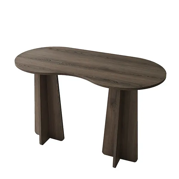 bureau en bois "infini" 120 x 60 x 75 cm - Noyer HABITAT ET JARDIN Offre Du Jour