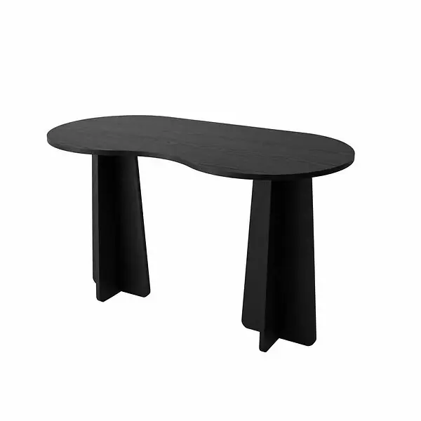 Marque bureau en bois "infini" 120 x 60 x 75 cm - Noir HABITAT ET JARDIN