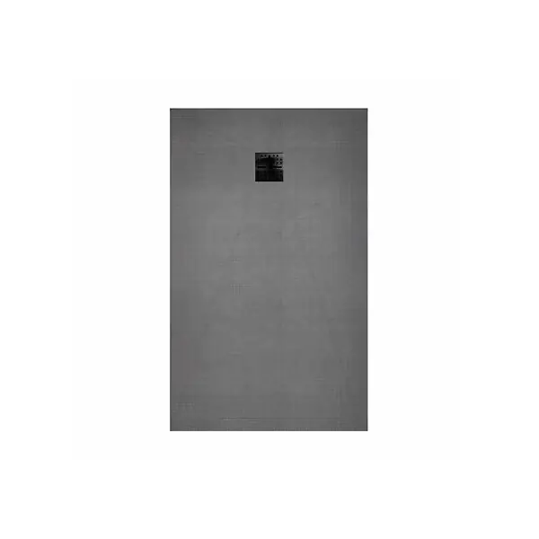Populaire Receveur de Douche à Carreler 90x160 cm avec Bondes à Sortie Horizontale - Grille Noire AURLANE