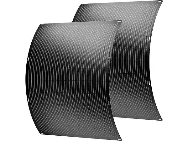 Nouvel Arrivage Lot de 2 panneaux solaire plug and play flexible - 400w "Urban center" - Noir HABITAT ET JARDIN