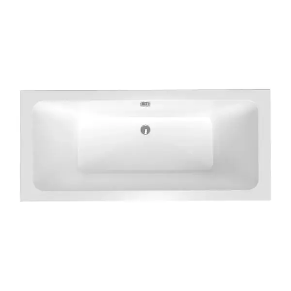 170x75 cm Nora Plus baignoire rectangulaire en acrylique, gauche et droite, sans pieds, blanc (NO1700PLUS) LAGUNA Dernier Modèle