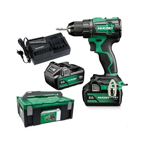 Produit De Marque Perceuse-visseuse sans fil 18V, 2 batteries 5,0 Ah Li-Ion, chargeur - HIKOKI - DS18DEWFZ