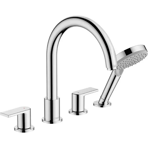 Offre Exclusive Hansgrohe Vernis Shape - Mitigeur bord de baignoire, installation 4 trous, Chrome (71459000)