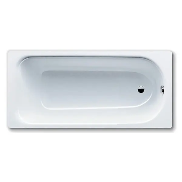 Haute Qualité Eurowa 160x70 cm Baignoire rectangulaire en acier émaillé, sans pieds, blanc alpin (119700010001) KALDEWEI
