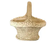 Vase panier en pierre reconstituée - H.31xL.30xP.30cm W.HAIRIE Prix Réduit