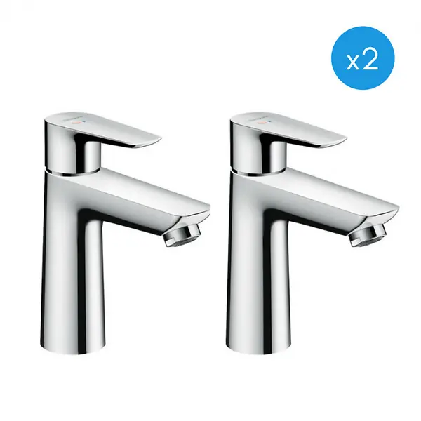 Talis E 110 Lot de 2 mitigeurs de lavabo CoolStart sans tirette ni vidage (71714000-DUO) HANSGROHE Acheter Direct