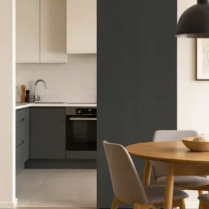 Prix Bas Porte Coulissante Effet Chêne Anthracite Grey Oak H204 x L83 cm, Rail Alu GD MENUISERIES