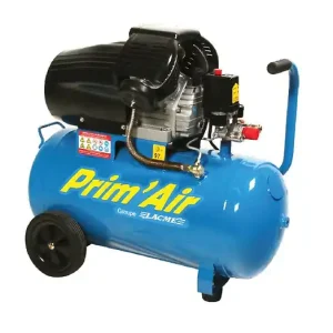 Prix Cassé Compresseur à piston 3 CV Monophasé Bicylindre en V 20 m³/h 50 L MM 20/50 Lacme