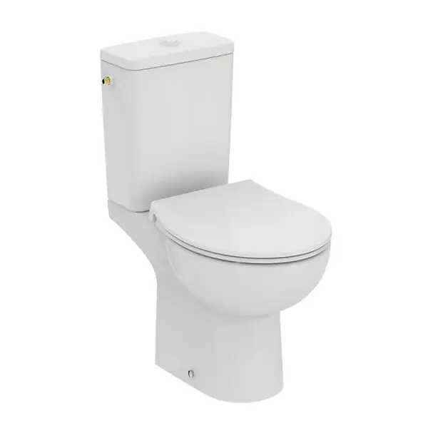 WC à poser sans bride sortie horizontale TIRSO RimLS+ avec abattant frein de chute IDEAL STANDARD Prix Promo