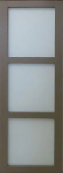 Porte Coulissante Gris Taupe RAL 7006 Vitrée H204 x L83 cm GD MENUISERIES Produit De Marque