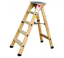 Escabeau bois professionnel 9 marches + tablette OUTIFRANCE Petit Prix