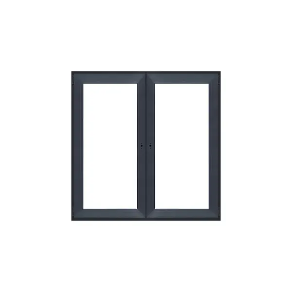 Offre Du Jour Fenêtre PVC 2 vantaux - Anthracite - H.125xL.120cm QUADROFORM