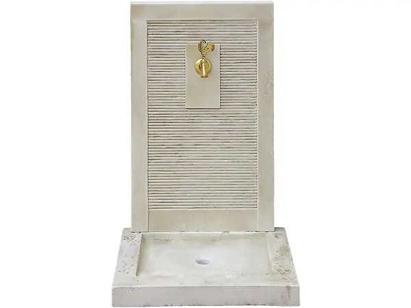 Fontaine "ETNA" - en pierre reconstituée - 57 x 42 x 87 cm Beige HABITAT ET JARDIN Satisfait Ou Remboursé