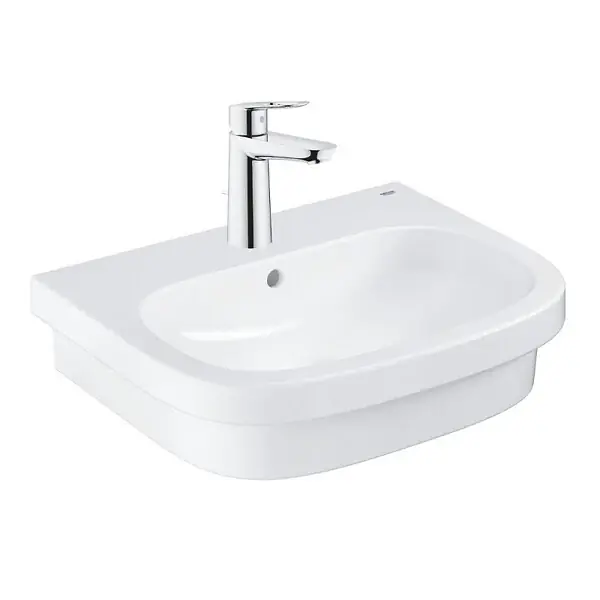 Vasque à poser Euro Ceramic 60cm + Mitigeur lavabo M BauLoop Chromé GROHE Satisfait Ou Remboursé