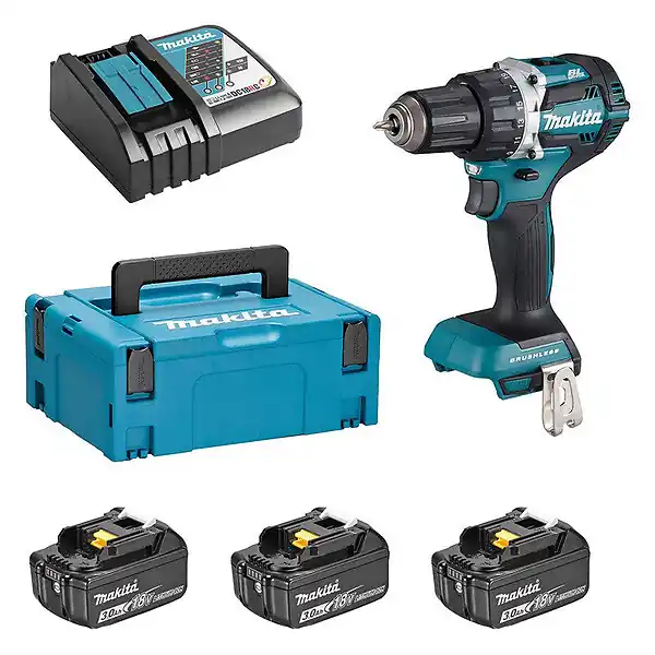 Achat Immédiat Perceuse Visseuse MAKITA DDF484RF3J 18 V Li-ion Ø 13 mm (3 x 3,0 Ah)