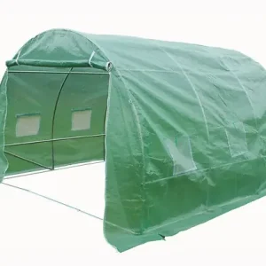 Serre de jardin tunnel - Vert - 3x3m - 9m² HABRITA Bon Plan
