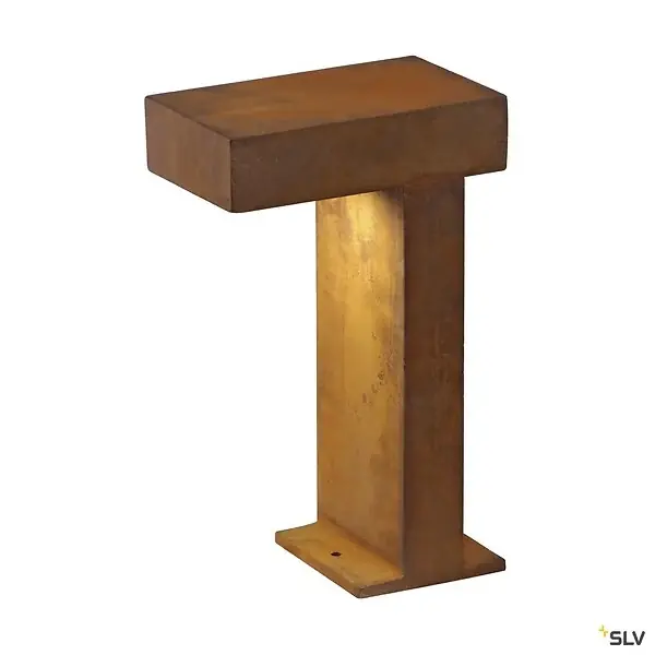 Borne extérieure SLV RUSTY® PATHLIGHT, fonte rouillée, GX53/TCR-TSE, 9W Meilleur Choix