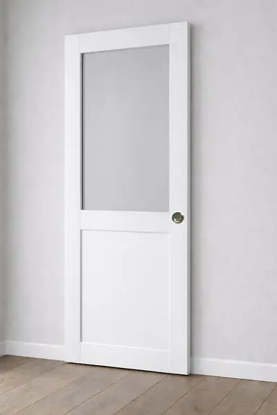 Prix Cassé Porte Coulissante Atelier Blanc H204 x L83 cm sans meneau, Coquilles GD MENUISERIES
