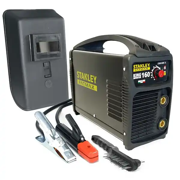 Poste à souder inverter KING 160 MMA Electrodes Acier Inox Fonte Basiques 1.6 à 4 mm STANLEY FATMAX Quantité Limitée