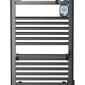 Sèche-serviettes inertie fluide - Actibain - Noir - 500W NOIROT Offre Du Jour