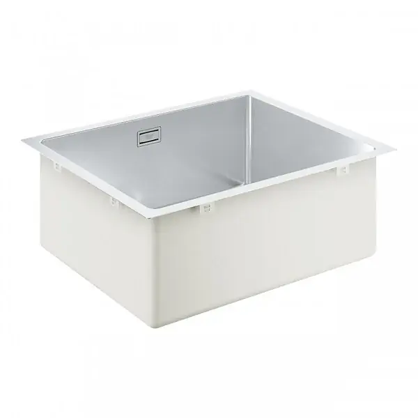 Certifié K700 Evier sous-plan 550 x 450mm + Siphon, bonde et vidage inclus, Acier inoxydable (31574SD1) GROHE