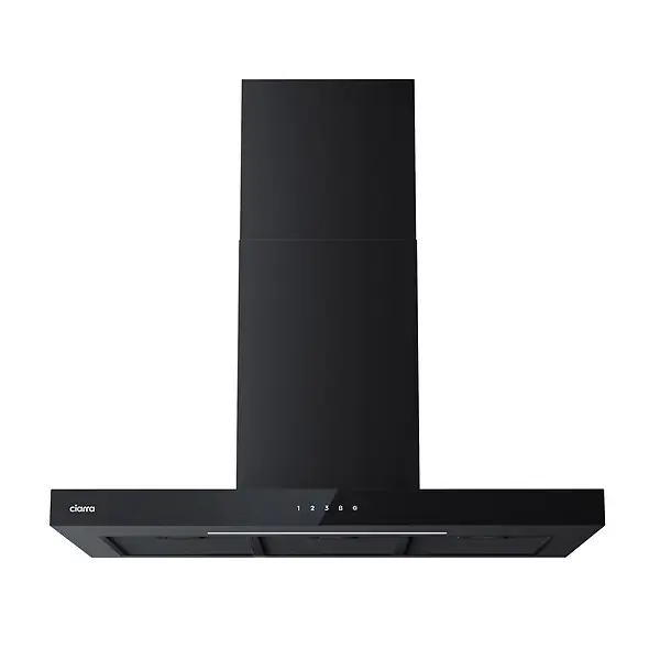 Hotte de cuisine 90cm APP Contrôle 650m3/h Booster Touche Tactile Noir CD9102B CIARRA Pas Cher