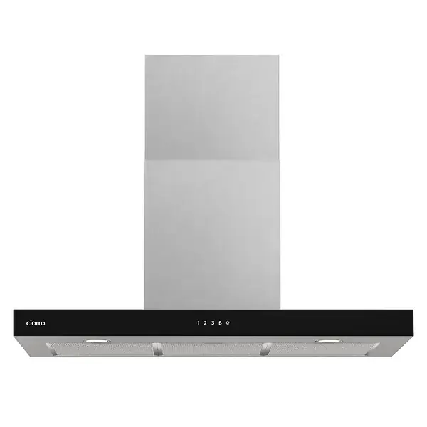 Hotte cuisine 90cm 650 m³/h Commandes tactiles & Wi-Fi Ciarra CD9102S Offre Spéciale