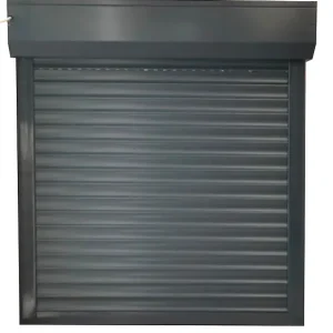 Volet recoupable motorisé aluminium gris - H.170xL.140cm Expédition Rapide