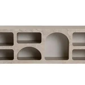 Buffet en bois "Ferlis" - 160 x 40 x 51 cm - Travertin HABITAT ET JARDIN Commande En Gros