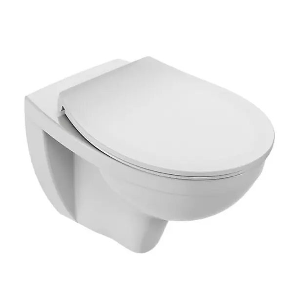 Cuvette WC suspendu sans bride Patio avec abattant extra-plat déclipsable JACOB DELAFON Top Vente