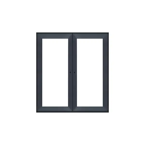 Achat Immédiat Fenêtre 2 vantaux PVC - Anthracite - H.120xL.135cm QUADROFORM
