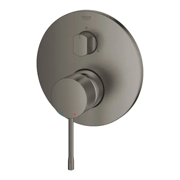 Essence mitigeur monocommande 3 sorties avec inverseur, gris foncé brossé (G24092AL1) GROHE Commander Vite