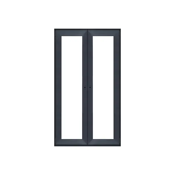 Fenêtre 2 vantaux PVC - Anthracite int-ext - 165x90cm QUADROFORM Expédition Rapide