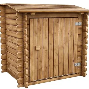Coffre de filtration en bois traité pour piscine "Keny" - 120 x 95 x 113 cm - HABITAT ET JARDIN Bon Marché