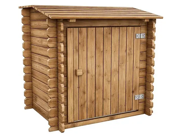 Coffre de filtration en bois traité pour piscine "Keny" - 120 x 95 x 113 cm - HABITAT ET JARDIN Bon Marché